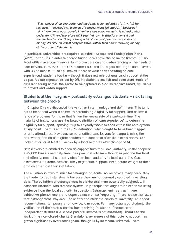 Care and Learning in Higher Education  - Page 44