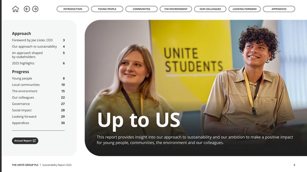 Up to US: The Unite Group Sustainability Report 2025 - Page 2