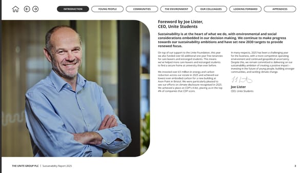 Up to US: The Unite Group Sustainability Report 2025 - Page 3