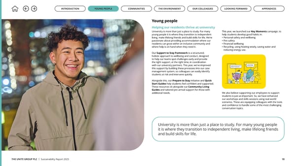Up to US: The Unite Group Sustainability Report 2025 - Page 10
