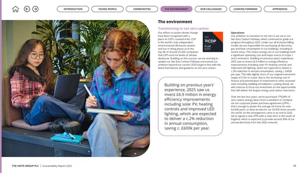 Up to US: The Unite Group Sustainability Report 2025 - Page 17
