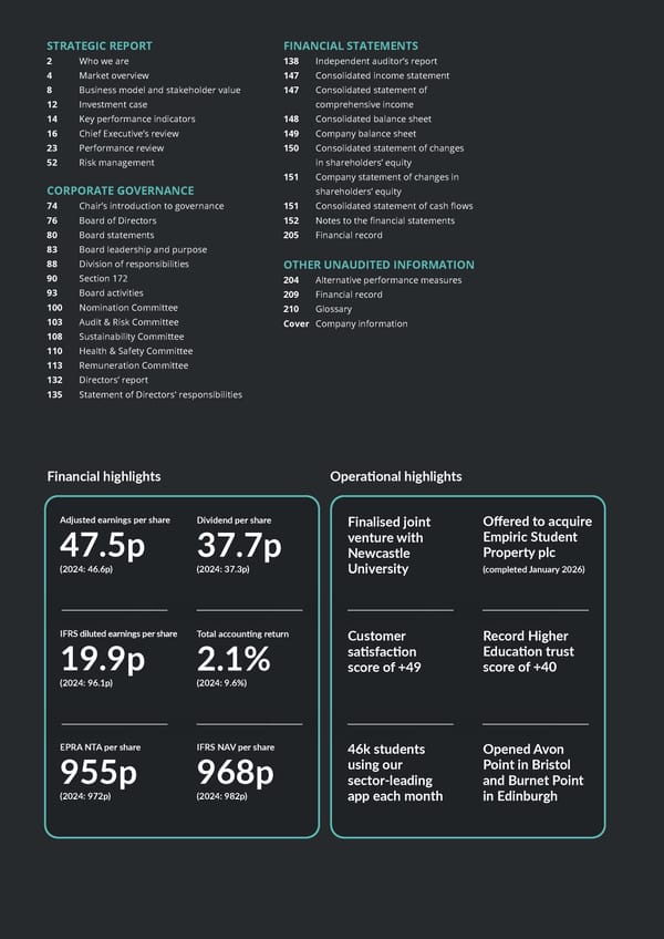Home for Success: Unite Students Annual Report 2025 - Page 2