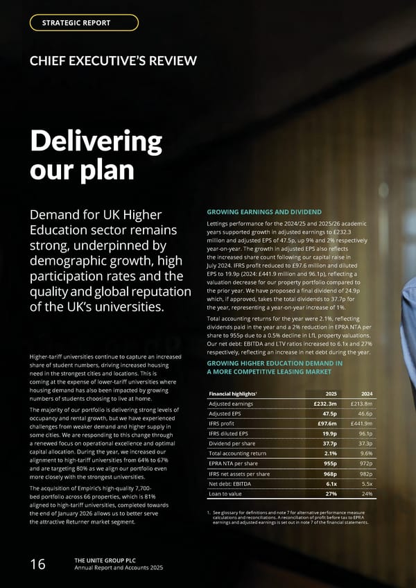 Home for Success: Unite Students Annual Report 2025 - Page 18