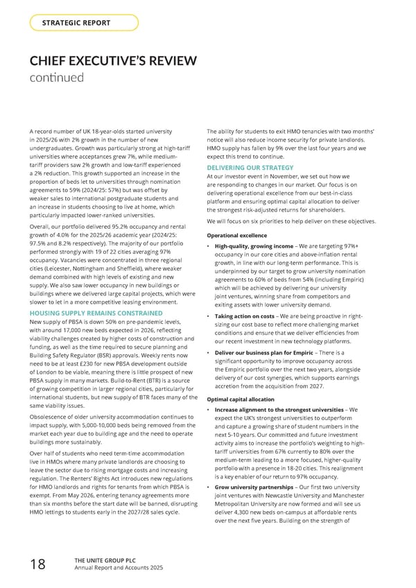 Home for Success: Unite Students Annual Report 2025 - Page 20