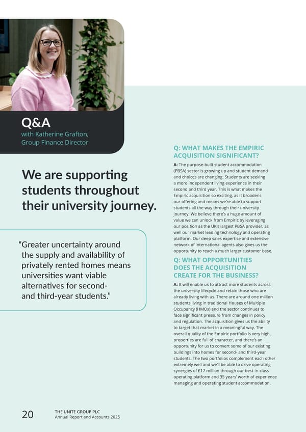 Home for Success: Unite Students Annual Report 2025 - Page 22