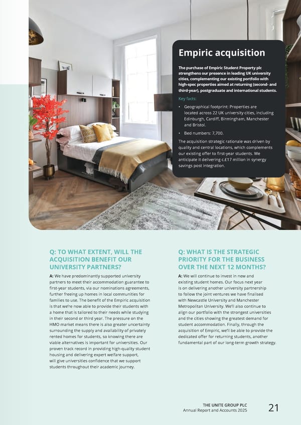 Home for Success: Unite Students Annual Report 2025 - Page 23