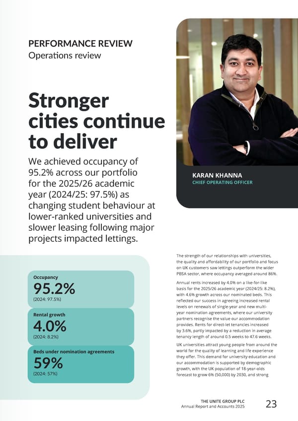 Home for Success: Unite Students Annual Report 2025 - Page 25