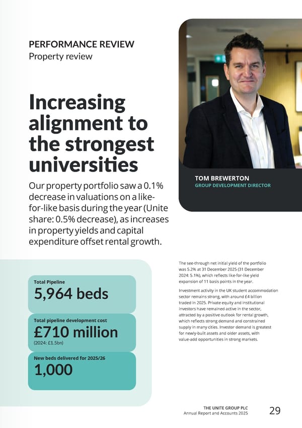 Home for Success: Unite Students Annual Report 2025 - Page 31