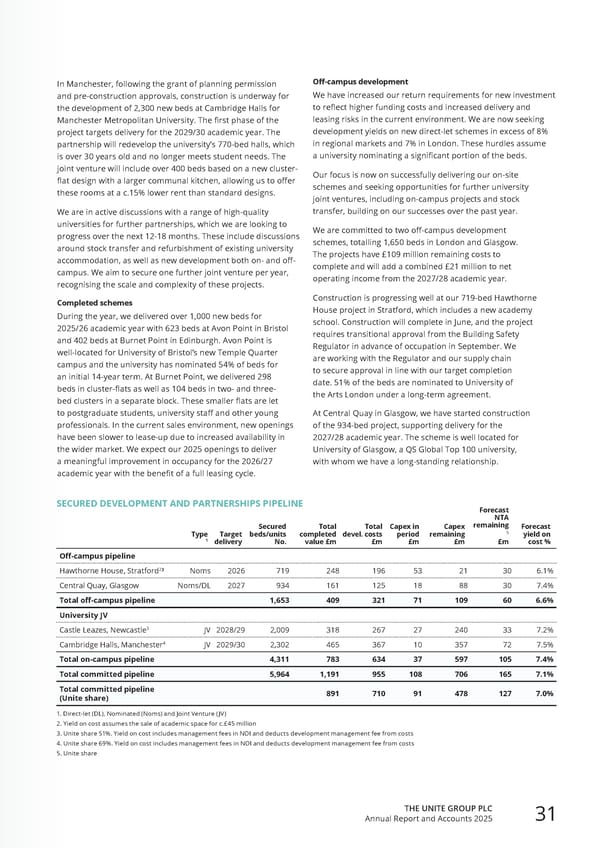 Home for Success: Unite Students Annual Report 2025 - Page 33