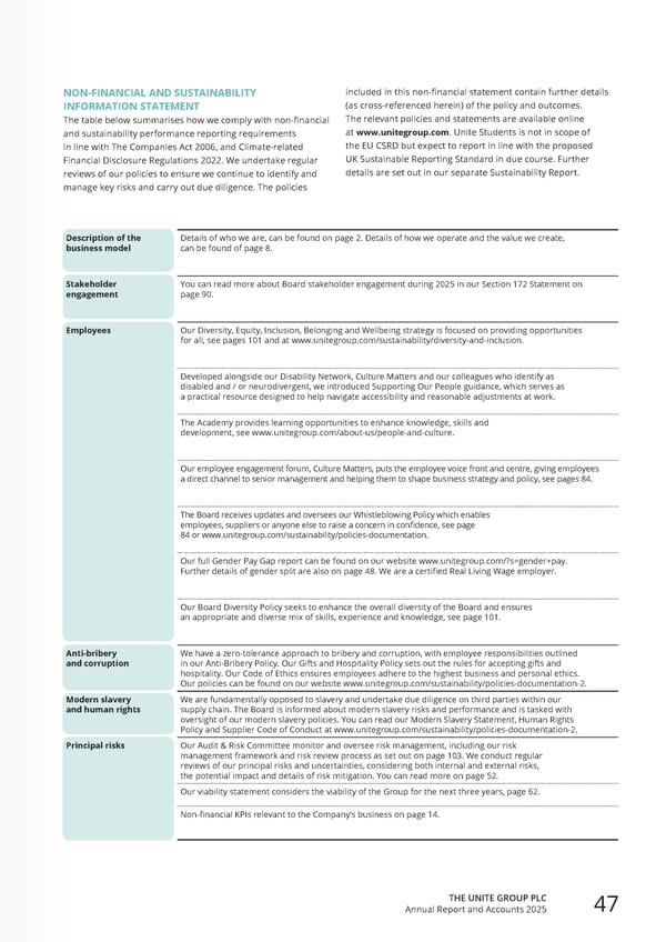 Home for Success: Unite Students Annual Report 2025 - Page 49