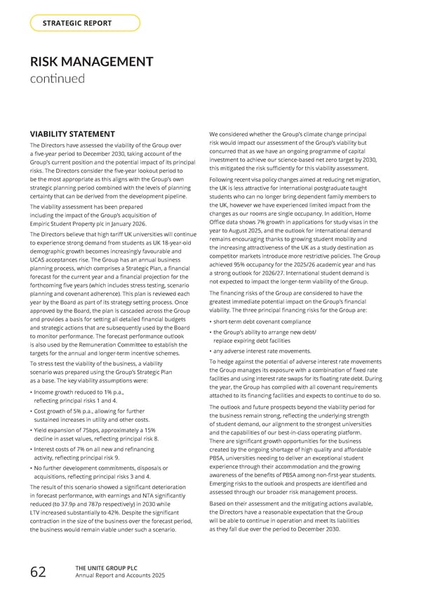 Home for Success: Unite Students Annual Report 2025 - Page 64