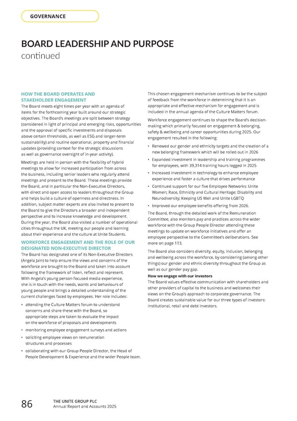 Home for Success: Unite Students Annual Report 2025 - Page 88