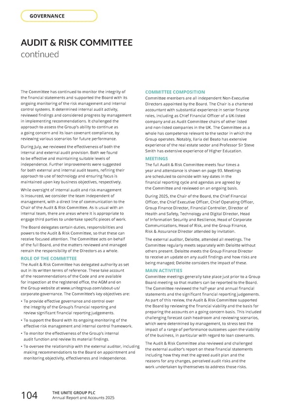 Home for Success: Unite Students Annual Report 2025 - Page 106