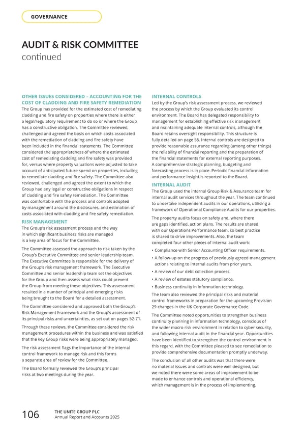 Home for Success: Unite Students Annual Report 2025 - Page 108