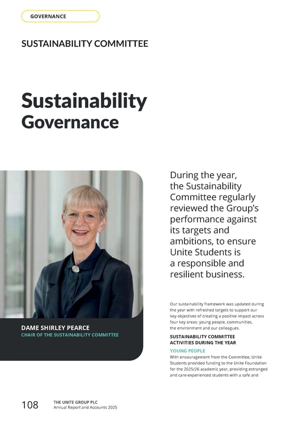 Home for Success: Unite Students Annual Report 2025 - Page 110