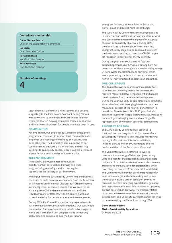 Home for Success: Unite Students Annual Report 2025 - Page 111
