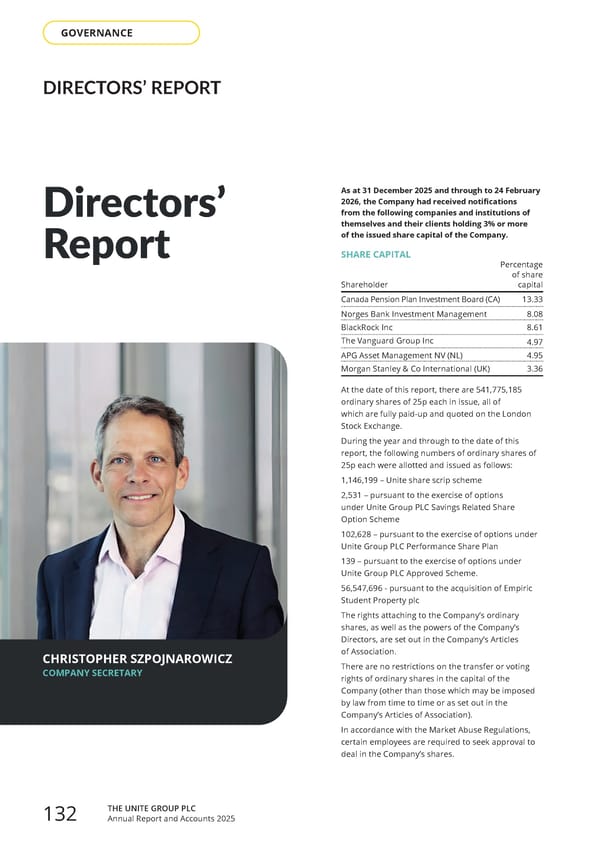 Home for Success: Unite Students Annual Report 2025 - Page 134