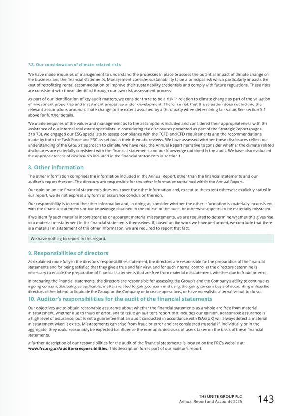 Home for Success: Unite Students Annual Report 2025 - Page 145