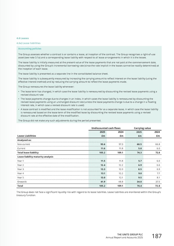 Home for Success: Unite Students Annual Report 2025 - Page 189