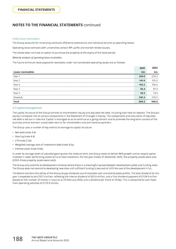 Home for Success: Unite Students Annual Report 2025 - Page 190