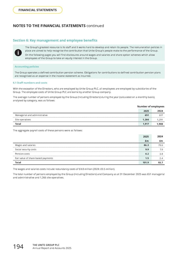 Home for Success: Unite Students Annual Report 2025 - Page 196