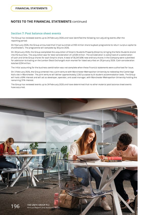 Home for Success: Unite Students Annual Report 2025 - Page 198