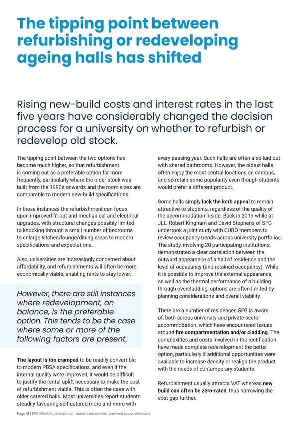 Meeting demand for modernised university accommodation - Page 20