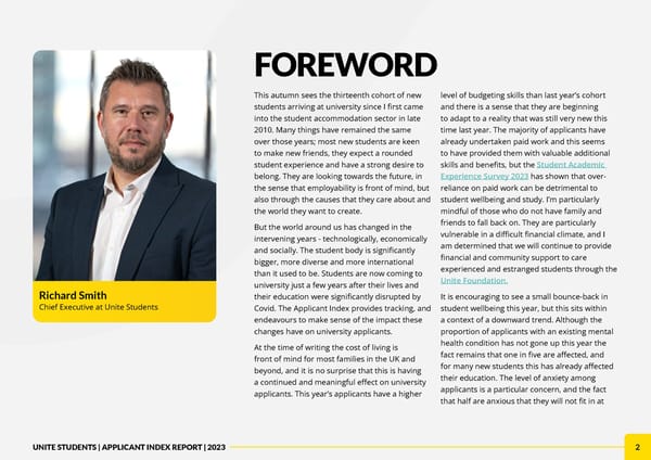 Unite Applicant Index Report 2023 - Page 2