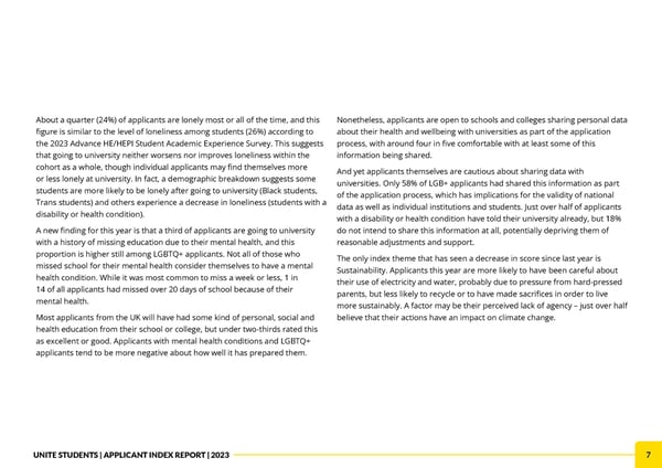 Unite Applicant Index Report 2023 - Page 7