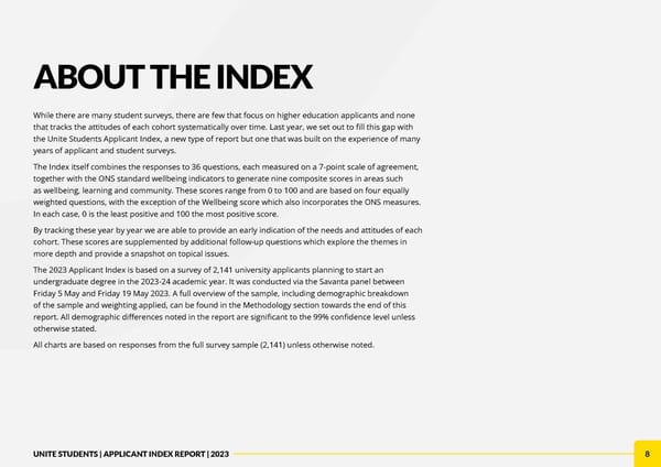 Unite Applicant Index Report 2023 - Page 8